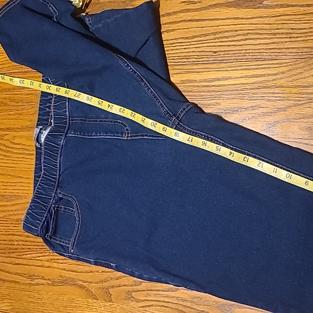 Catherines Knit Jean Pull-On in Blue and White - Size 0X 14/16W - Picture 6 of 8